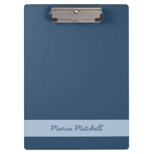 Porte-bloc Couleur Trend - Porte - bloc Bleu Sérieux Avec Nom