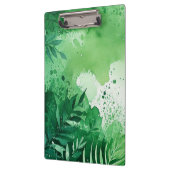 Porte-bloc Couleur verte de la Jungle foncée texture dessinée (Gauche)