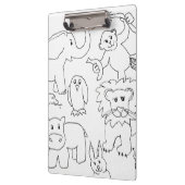 Porte-bloc Couleur Vous Propre Zoo Animaux (Gauche)