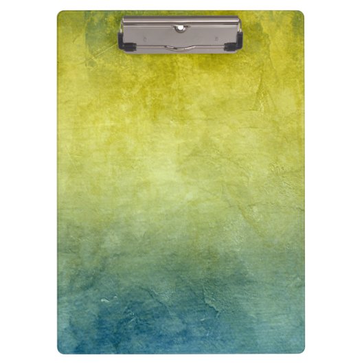 Porte-bloc Couleurs de Grunge - Jaune & Bleu (Devant)