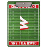 Porte-bloc Couleurs personnalisées du monogramme du ventilate (Devant)