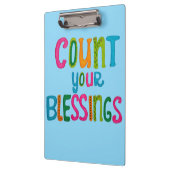 Porte-bloc Count your Blessings (Gauche)