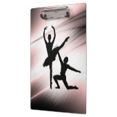 Porte-bloc Couple de danse de ballet accent rose (Gauche)