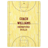 Porte-bloc Cour de Basketball personnalisée (Dos)