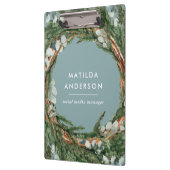 Porte-bloc Courbe botanique eucalyptus élégant et moderne (Gauche)