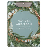 Porte-bloc Courbe botanique eucalyptus élégant et moderne (Devant)