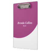 Porte-bloc Courbe violette et blanc (Gauche)