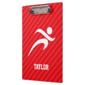 Porte-bloc Coureur; Rayures rouges écartées (Gauche)