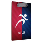 Porte-bloc Coureur ; rouge, blanc et bleu (Swatch)