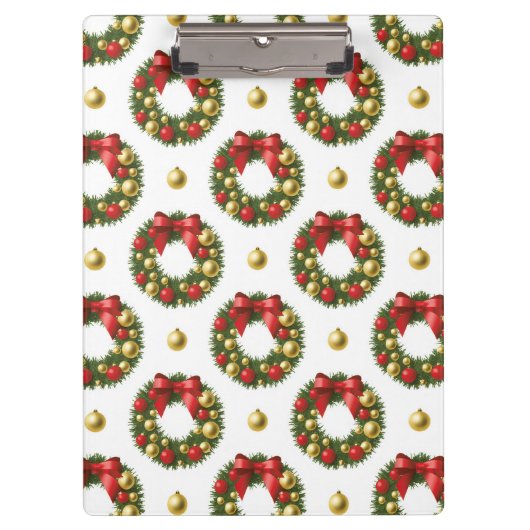 Porte-bloc Couronnes de Noël (Devant)