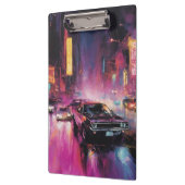 Porte-bloc Course de rue nocturne dans la ville animée (Gauche)