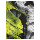 Porte-bloc Courses expressives de brosse de texture grunge (Dos)