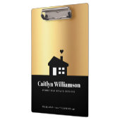 Porte-bloc Courtier immobilier Black Gold Agent Modern House (Gauche)