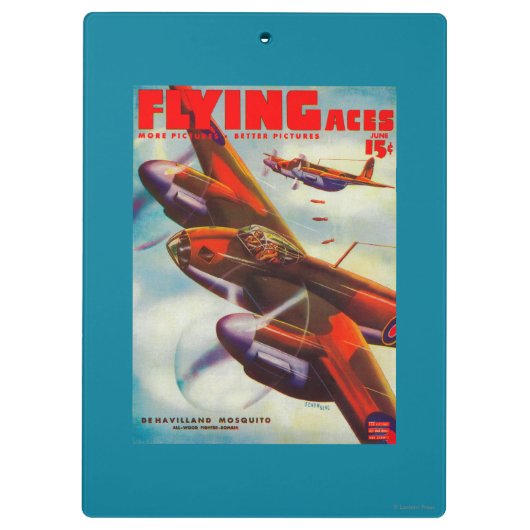 Porte-bloc Couverture de magazine d'as de vol 5 (Dos)