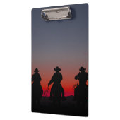 Porte-bloc cowboy au coucher du soleil (Gauche)