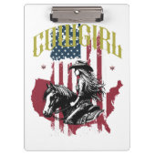 PORTE-BLOC COWGIRL USA (Devant)