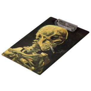 Porte-bloc Crâne avec cigarette allumée de Vincent van Gogh