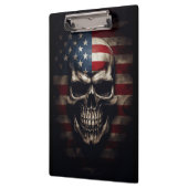 Porte-bloc Crâne de drapeau américain (Gauche)