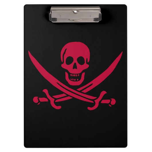 Porte-bloc Crâne et épées de Crimson Drapeau pirate de Calico (Devant)