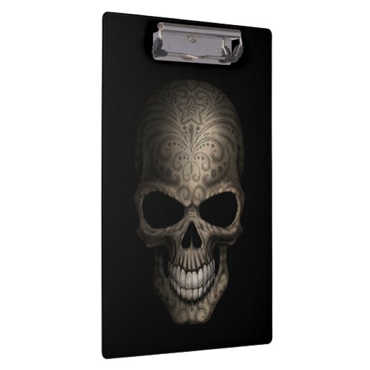 Porte-bloc Crâne foncé décoré (Swatch)