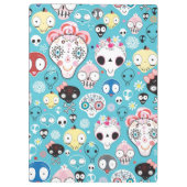 Porte-bloc Crâne riant de texture (Dos)