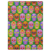 Porte-bloc Crânes de fleurs Motif sans soudure 2018 (Dos)