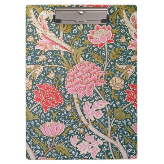 Porte-bloc Cray - Art nouveau floral print by William Morris (Devant)