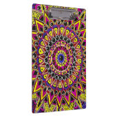 Porte-bloc Crayon de couleur violet jaune Mandala (Swatch)