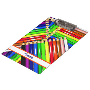 Porte-bloc crayons de couleur