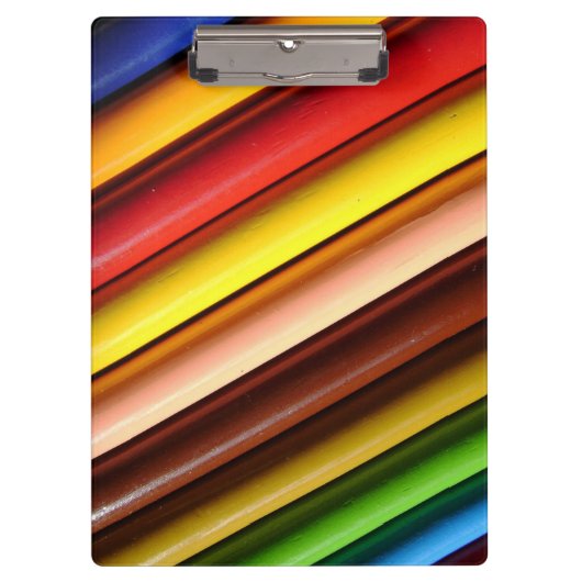 Porte-bloc Crayons de couleur arc-en-ciel (Devant)