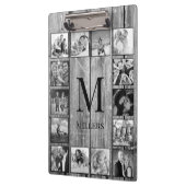 Porte-bloc Create Your Custom Photo Collage Rustic Farmhouse (Gauche)