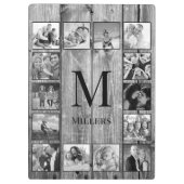 Porte-bloc Create Your Custom Photo Collage Rustic Farmhouse (Dos)