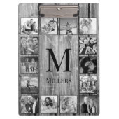 Porte-bloc Create Your Custom Photo Collage Rustic Farmhouse (Devant)