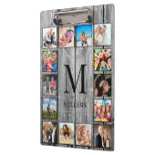 Porte-bloc Create Your Custom Photo Collage Rustic Farmhouse (Gauche)