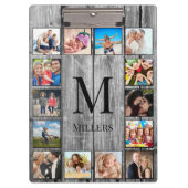 Porte-bloc Create Your Custom Photo Collage Rustic Farmhouse (Devant)