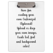 Porte-bloc Create Your Own Customizable Personal  (Devant)