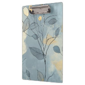 Porte-bloc Create Your Own Deep Blue Floral Minimalist (Gauche)