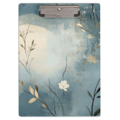 Porte-bloc Create Your Own Summer Blue Floral Minimalist (Devant)