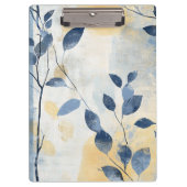 Porte-bloc Create Your Own Sunny Blue Leaves Minimalist (Devant)