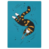 Porte-bloc Créature de chat drôle squelette des mains natatio (Dos)