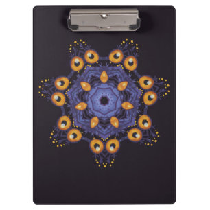 Porte-bloc Créature de mandala mignonne et effrayante pour l'