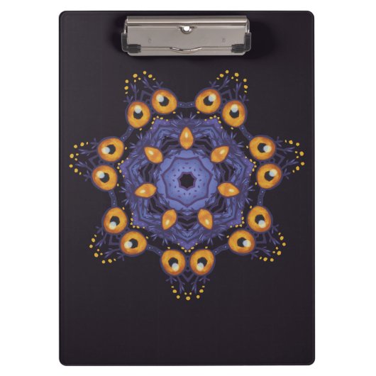 Porte-bloc Créature de mandala mignonne et effrayante pour l' (Devant)