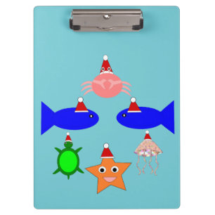 Porte-bloc Créatures de la mer de Noël