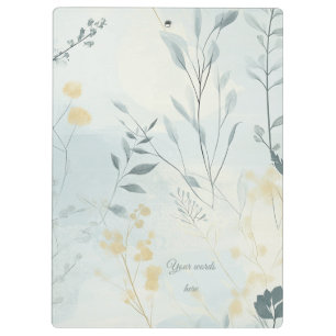 Porte-bloc Créez Vos Propres Fleurs Dorées Soft Minimalistes