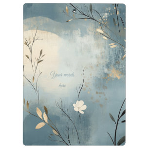 Porte-bloc Créez Votre Propre Floral Minimaliste Bleu D'été