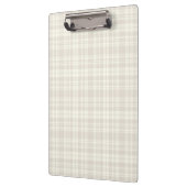 Porte-bloc Crème de plaid de tartan et no. 66 de beige (Gauche)