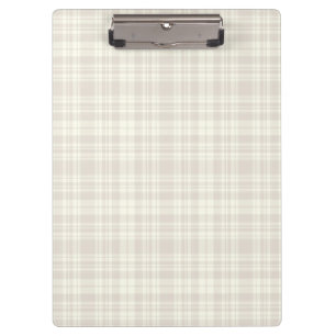 Porte-bloc Crème de plaid de tartan et no. 66 de beige