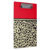 Porte-bloc Crème Rouge Léopard (Swatch)