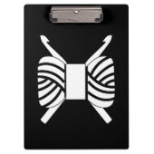 Porte-bloc Crochet Hooks & Yarn Crafts {Dark} (Devant)