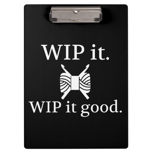 Porte-bloc Crochet ・ WIP It Good Crafts {Dark} (Devant)